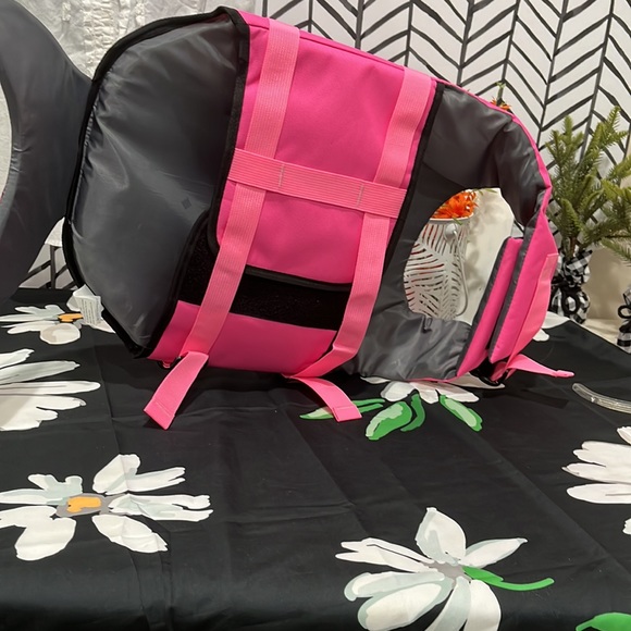 NIB Shiny Mermaid Reflective Fuchsia Pink Dog Life Jacket, Sz.Lg - Picture 4 of 13